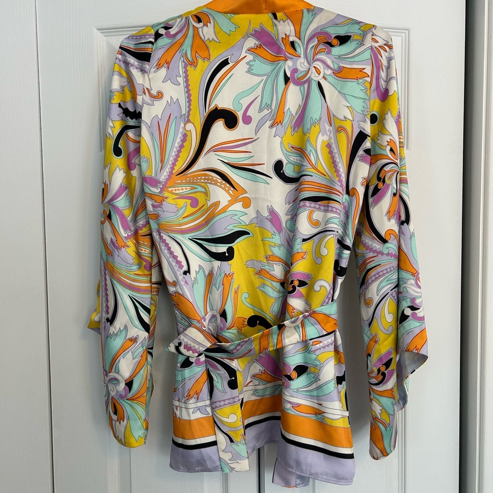Zara Women's Colorful Patterned Robe - Picture 6 of 6